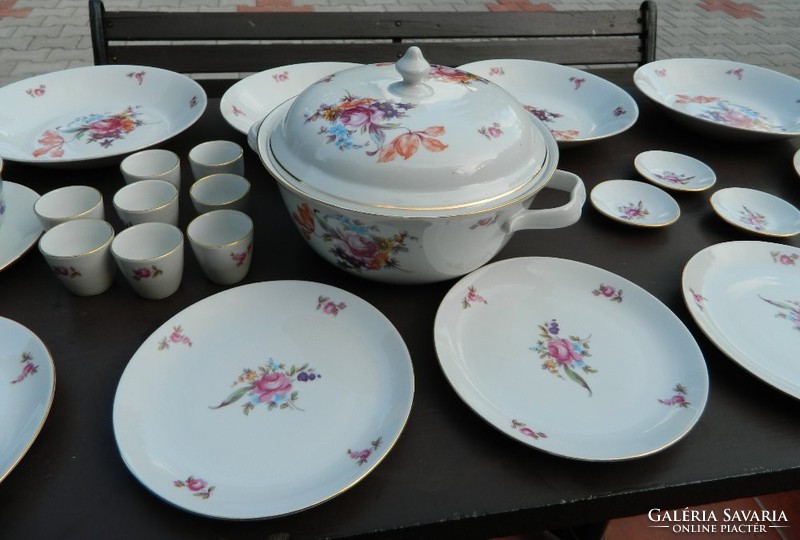 Dreamy antique Czechoslovak bohemia tableware