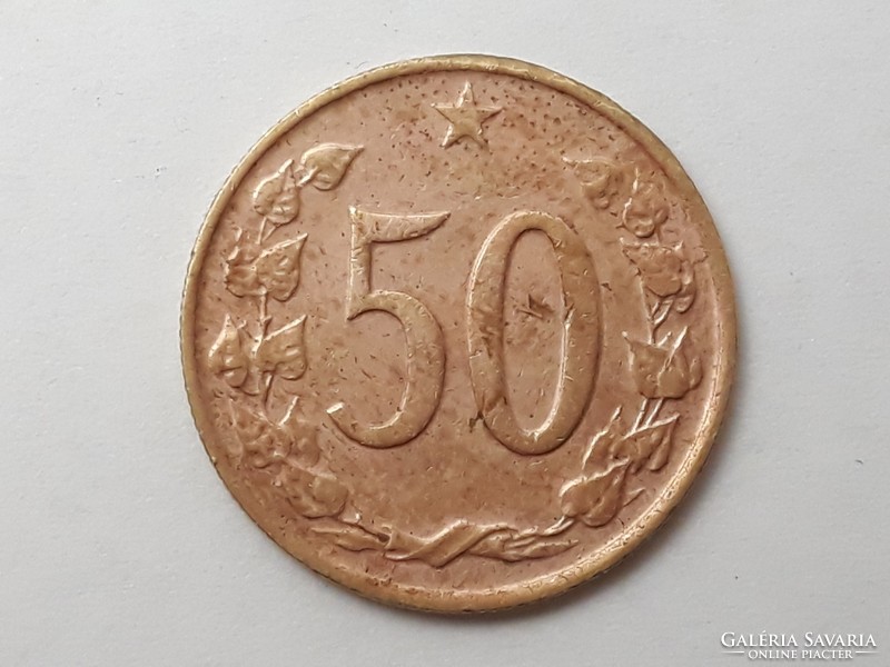 Czechoslovakia 50 hellers 1969 coin - Czechoslovakia 50 heller 1969 foreign coin