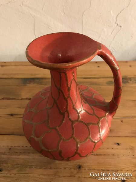 Decorative red jug vase modern home interior t-66