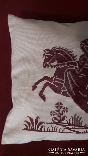 Old shady cross-stitch decorative pillow (l2109)