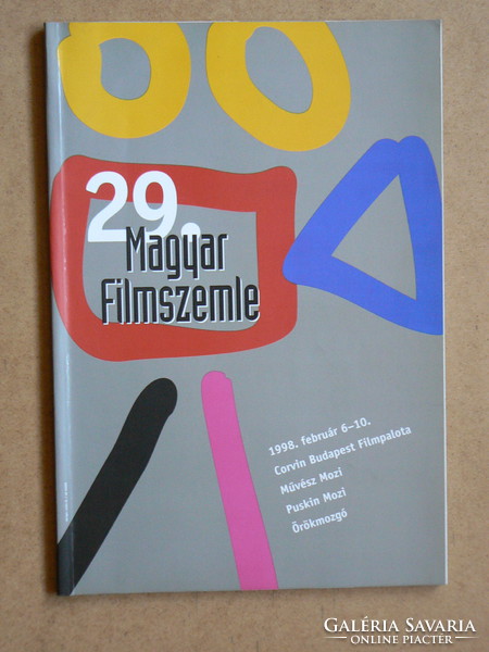 28. ÉS 29. MAGYAR FILMSZEMLE BUDAPEST, 1997.-1998. (2 EGYBEN) MAGYAR-ANGOL NYELVŰ KIADVÁNY, KÖNYV