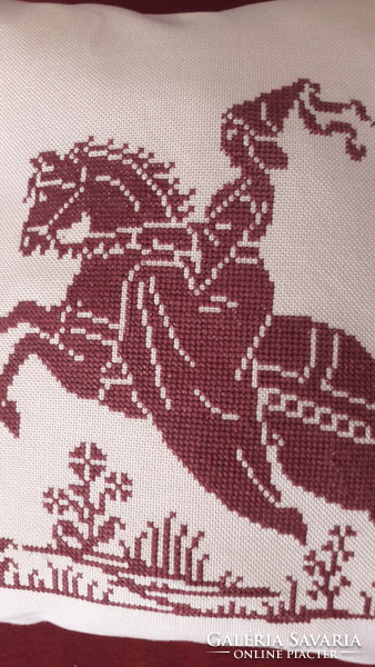Old shady cross-stitch decorative pillow (l2109)