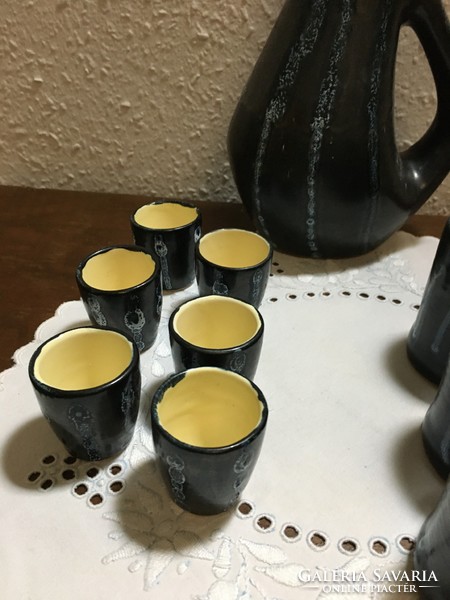 Pond vase (spout) + 2 x 6 glasses