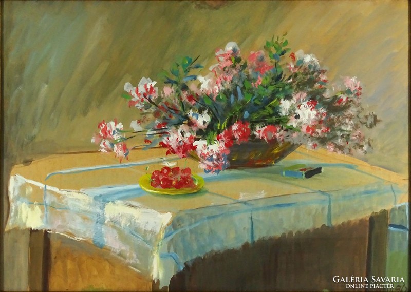 1H294 with minute mark: table flower still life 1972
