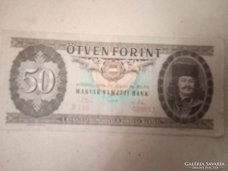 Rákóczi 50 forint banknote in good condition 1969