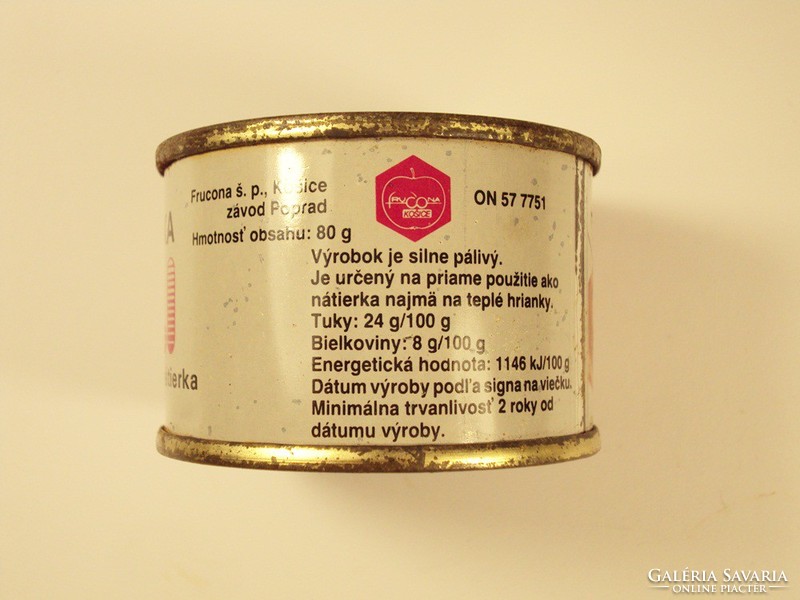 Retro tin box tin can - pochútka pali - Czechoslovakia - 1980s