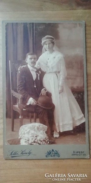 Charles Sellei Újpest wedding memorial photo large size 1920
