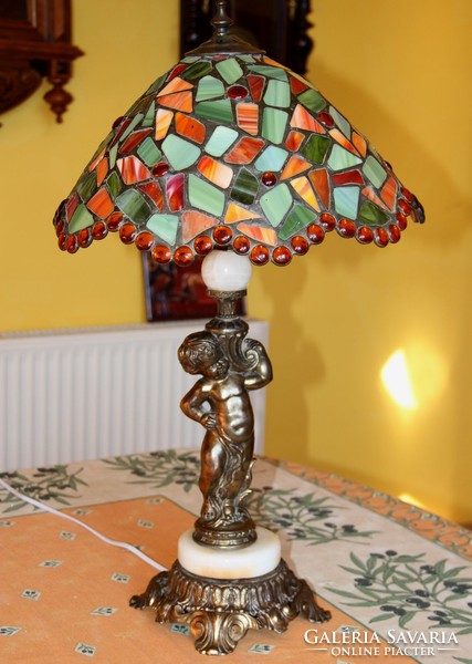 Tiffany különleges figurális lámpa 64 cm