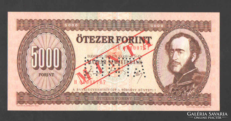 5000 Forint 1990. 