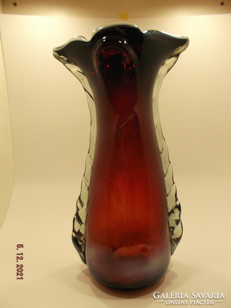 Old large glass vase --- 2 ---