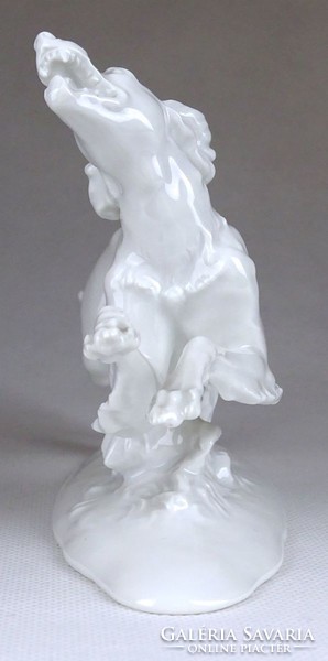 1H337 Rosenthal fehér vadászó vizsla porcelán kutya szobor