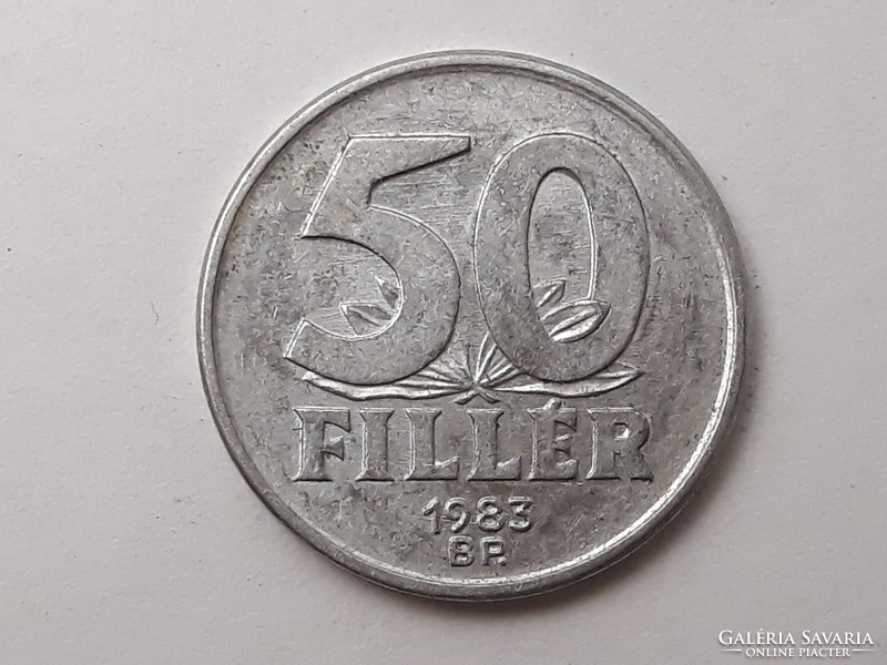 Magyarország 50 Fillér 1983 érme - Magyar alu 50 filléres 1983 pénzérme