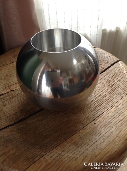 Ikea aluminum double sided spherical candle holder