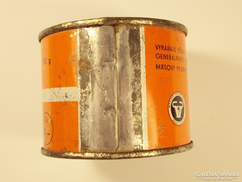 Retro tin can tin can - pecenová pate - steak pate - Czechoslovakia - 1980s
