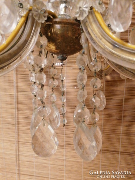 Antique Maria Theresa crystal chandelier. Special piece, to be refurbished, at an absolutely occasional price.