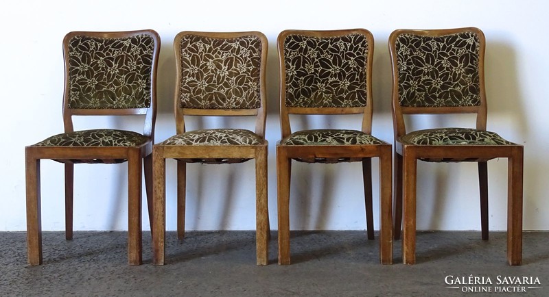 1H348 Régi art deco szék garnitúra 4 darab