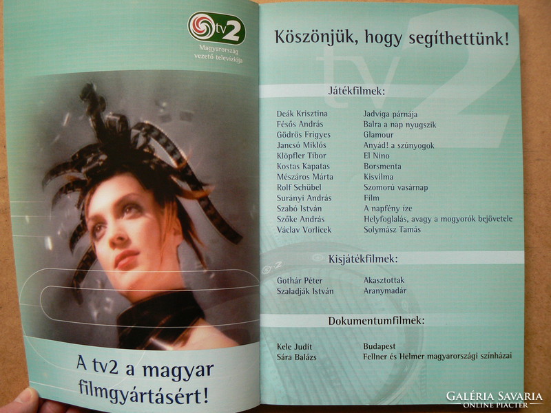 31. MAGYAR FILMSZEMLE BUDAPEST, 2000. FEBR. 3.-8. MAGYAR-ANGOL NYELVŰ KIADVÁNY, KÖNYV