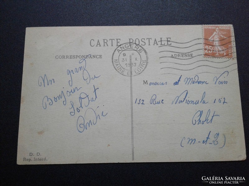 World War I Western Front French Building Card