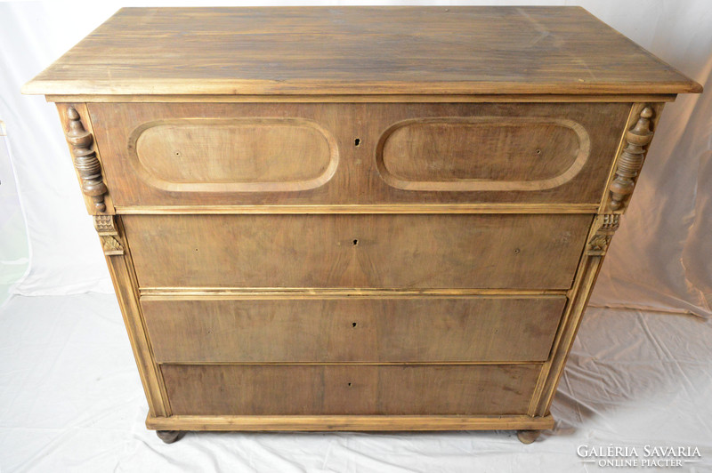 Antique pewter dresser with 4 drawers