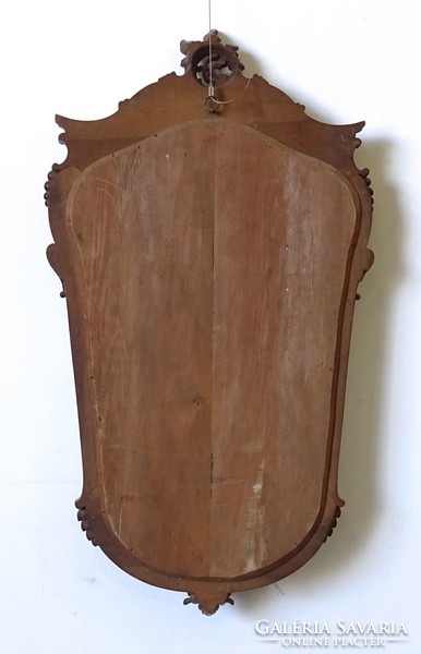 1H347 Régi bécsi barokk tükör 113 x 63 cm