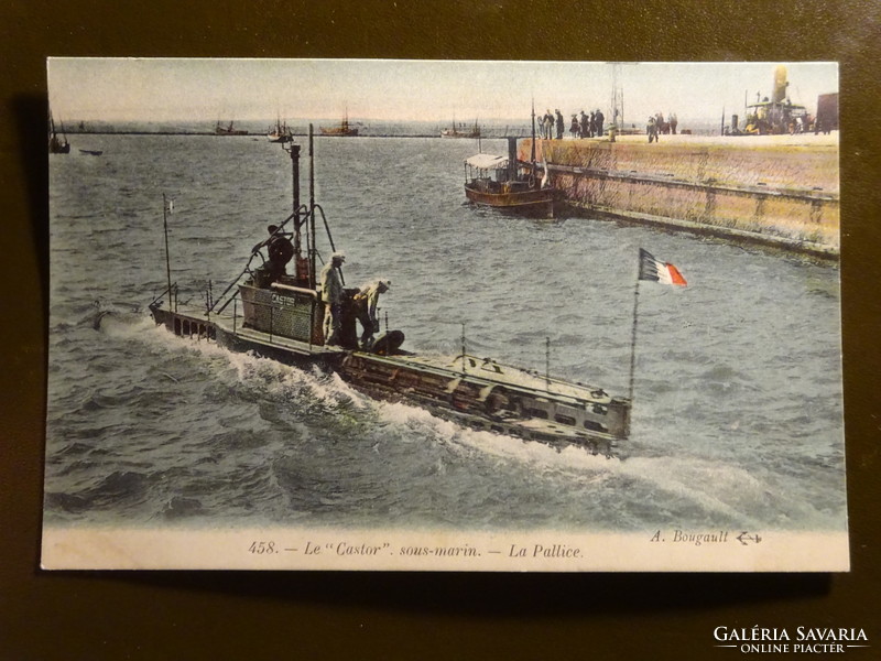 Submarine le castor - french postcard i. Vh.