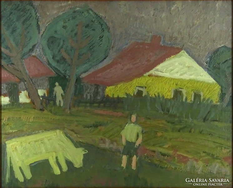 1H369 xx. Century Hungarian painter: grazing