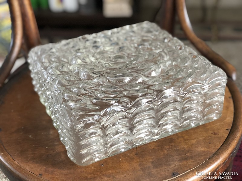 Square glass lampshade