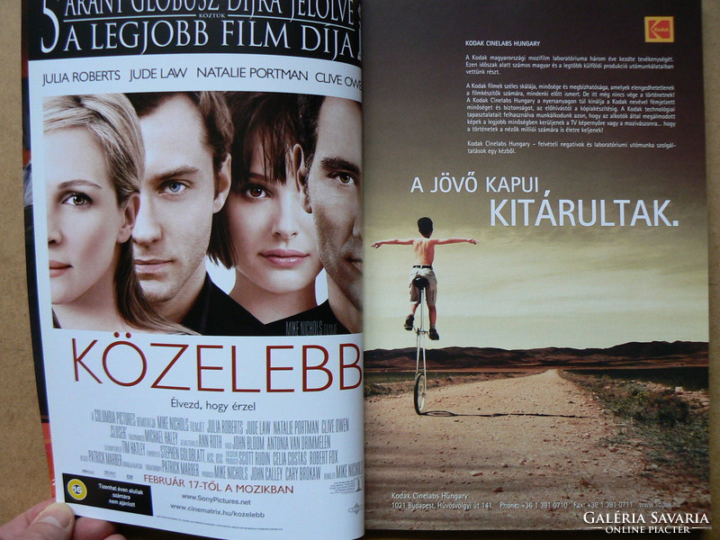 36. MAGYAR FILMSZEMLE BUDAPEST, 2005. FEBR. 1.-8. MAGYAR-ANGOL NYELVŰ KIADVÁNY, KÖNYV