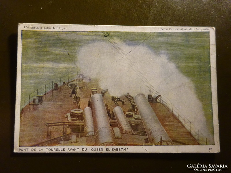 Warship - French postcard i. Vh.