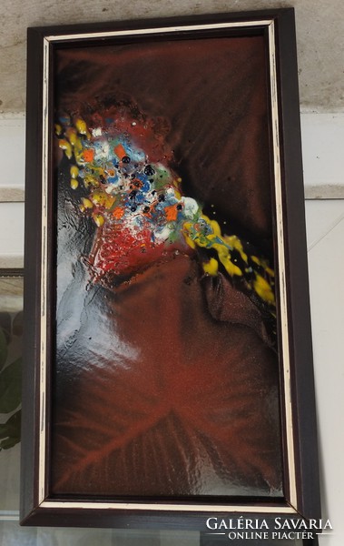 Elizabeth Balogh abstract fire enamel image