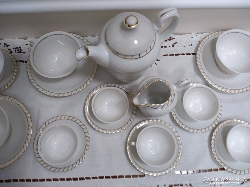 Tk thun white gold coffee tea set + accessories 29 pieces!