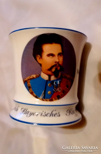 Mug, ii. Memorial mug with portrait of King Louis of Bavaria