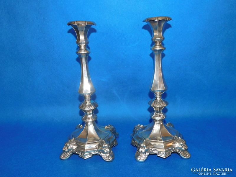 Pair of silver candle holders 725 gr