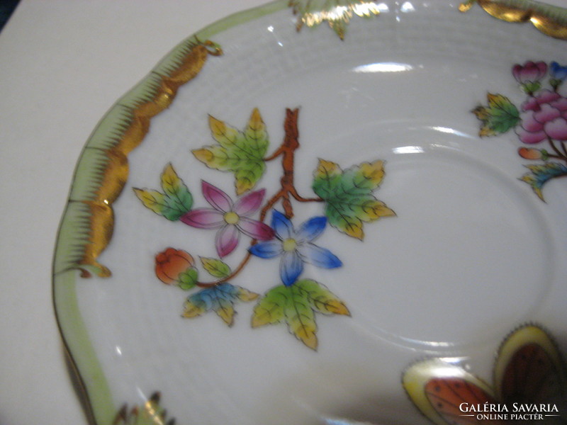 Herendi, 11.4 cm small plate with a beautiful old victorian pattern