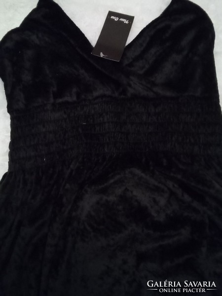 Black velvet dress new