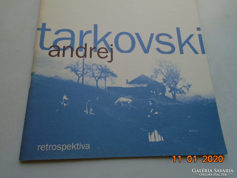 TARKOVSKI ANDREJ RETROSPEKTIVA szlovén nyelvű kiadvány 1998/99 KINO TEKA