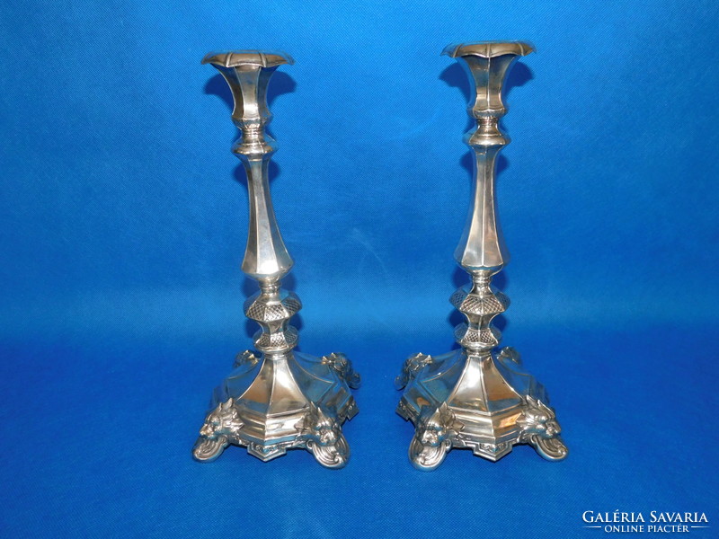 Pair of silver candle holders 725 gr