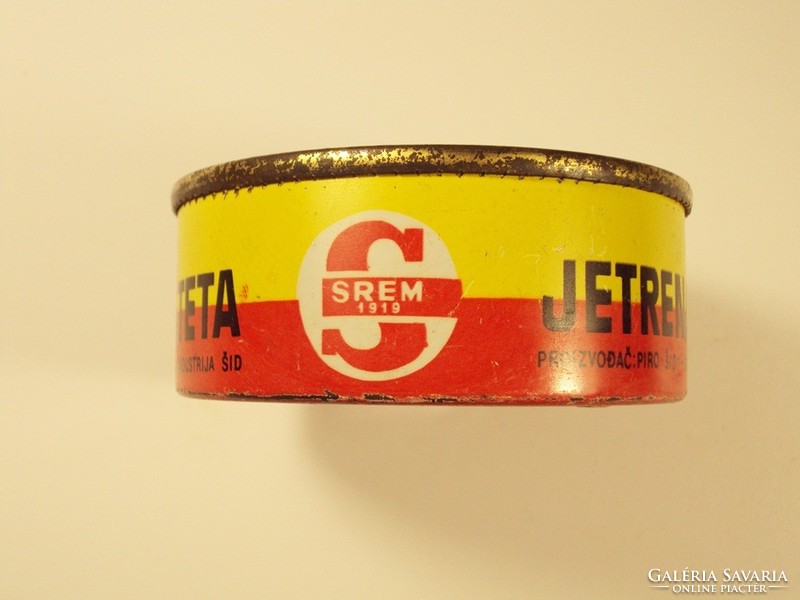 Retro konzerv doboz konzervdoboz - Jetrena pasteta - pástétom - szlovák - 1990-es évek