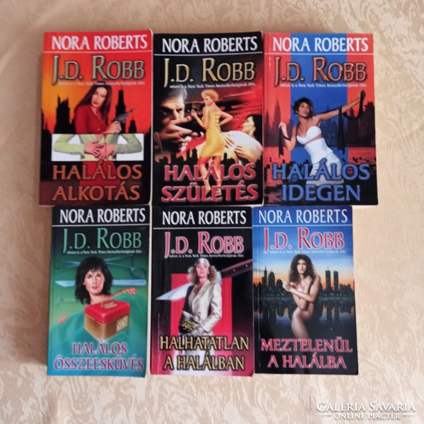 6 db J.D. Robb - Nora Roberts könyv