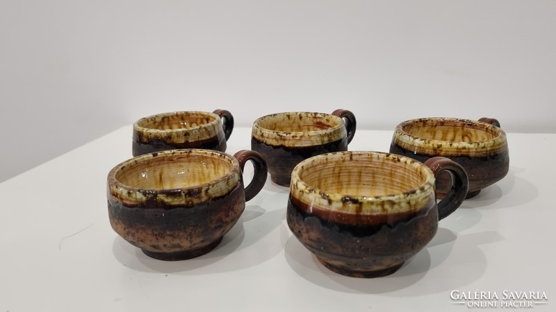 Mid-century collectible Swedish studio ceramic set - Szilasi Keramik Wisby - Janos Szilasi