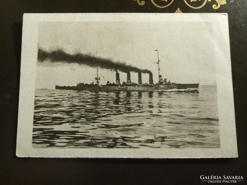 Warship - cruiser sms magdeburg - german postcard 1933-34