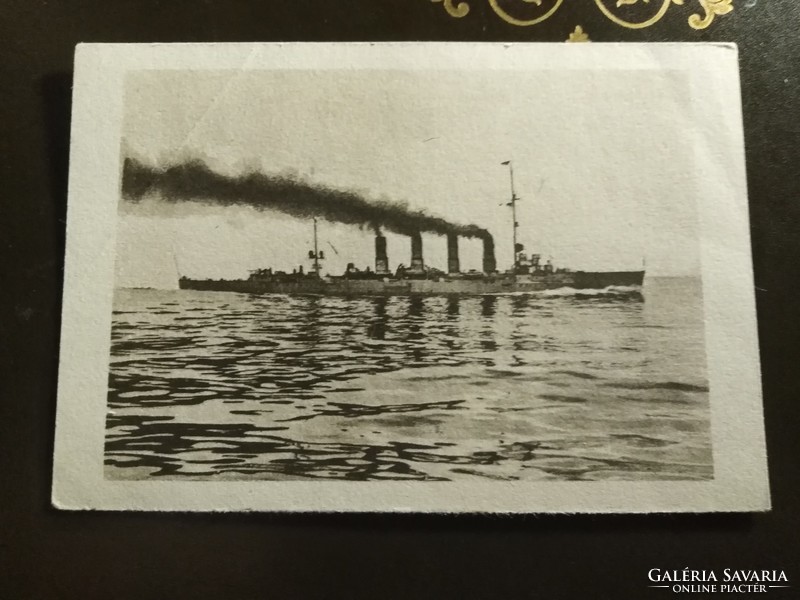 Hadihajó - kiscirkáló SMS Magdeburg - német képeslap 1933-34