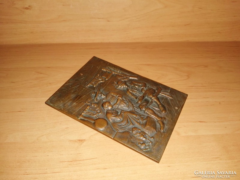 Thick copper mural life picture 13.5 * 19 cm 0.6 kg (n)