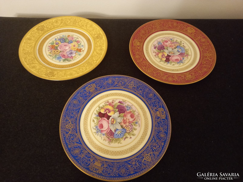 Three bavaria rosenthal porcelain decorative plates with empire decoration