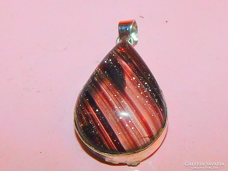 Golden Murano glass drop pendant