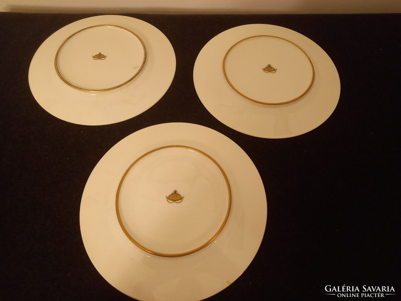 Three bavaria rosenthal porcelain decorative plates with empire decoration