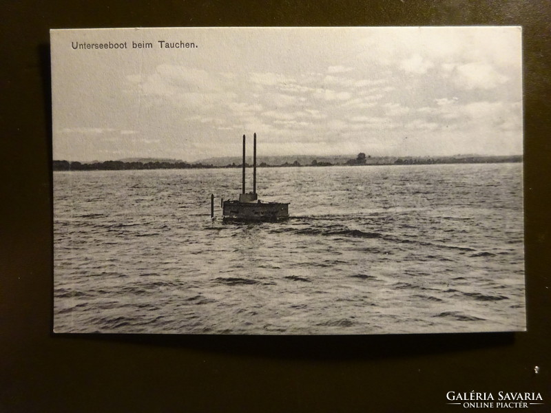 Submarine - German postcard