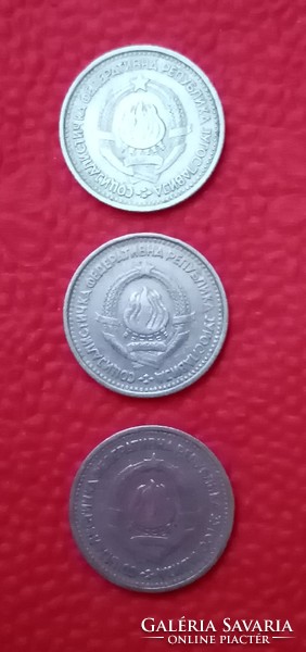 3 pcs 1 dinar from 1965