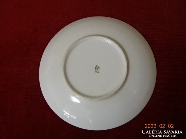 German porcelain deep plate, diameter 22.5 cm. He has! Jókai.