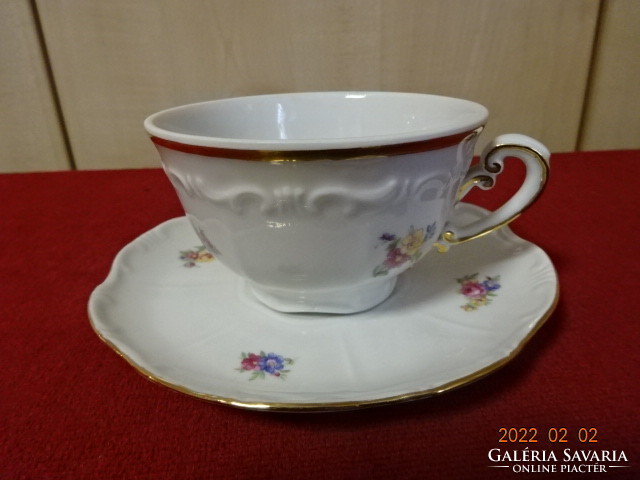 Zsolnay porcelain, six-piece tea cup + coaster. He has! Jókai.